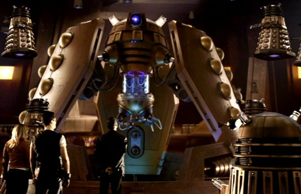The new Dalek Emperor in The Parting of the Ways (2005)