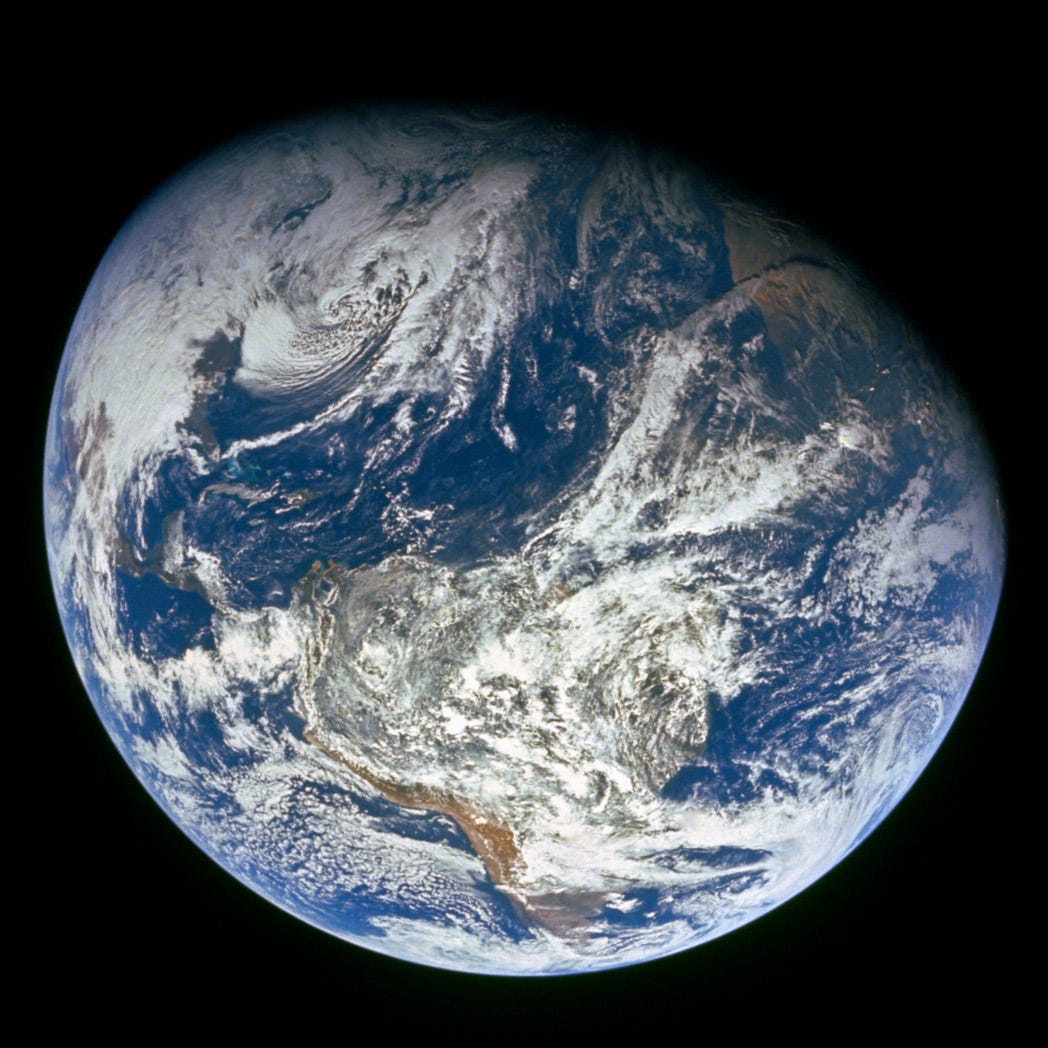 This stunning photo came back to Earth with the Apollo 8 astronauts in late December 1968.