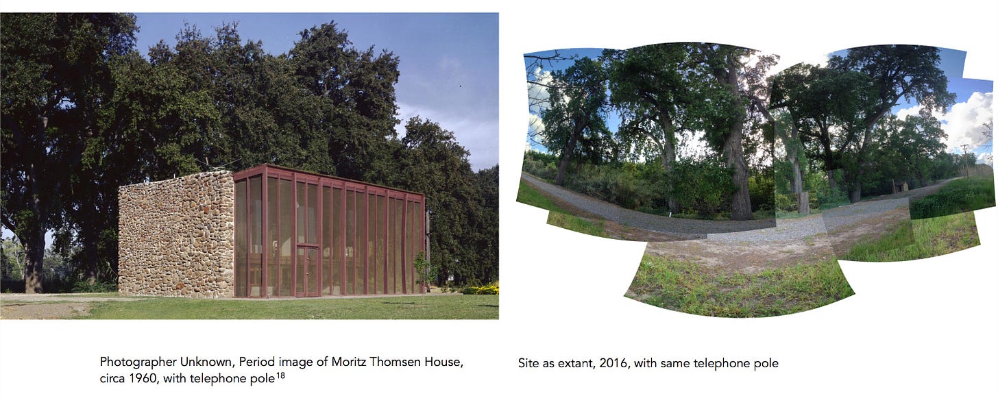 the moritz thomsen house before and after photographs