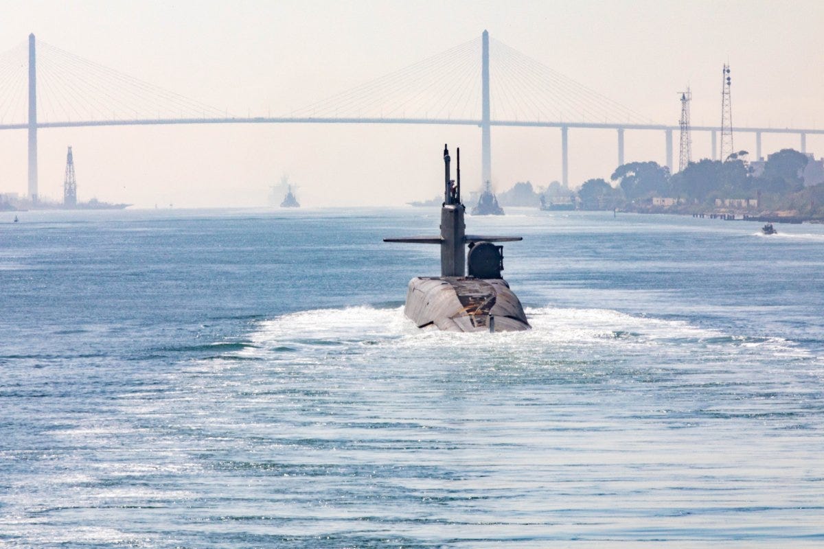 Ohio-Class Submarine Transits Suez Canal