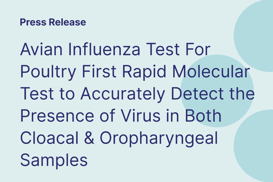  Flockscreen LAMP Avian Influenza Test For Poultry First Rapid Molecular Test to Accurately Detect the Presence of Virus in Both Cloacal and Oropharyngeal Samples