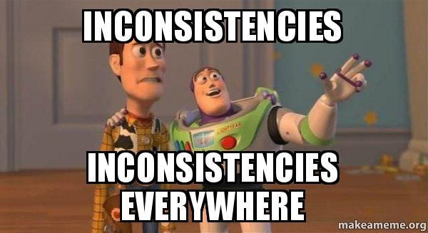 inconsistencies inconsistencies everywhere - Buzz and Woody ...