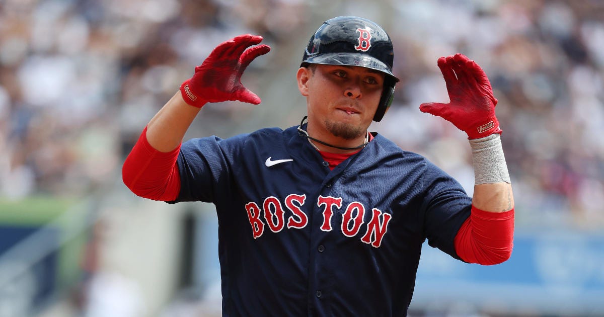 Luis Urias becomes first Red Sox player since 1940 to hit grand slam in  back-to-back games - CBS Boston