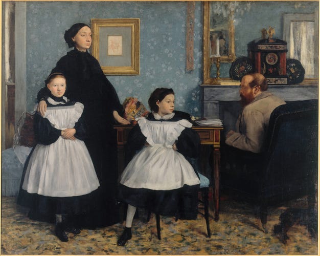 Edgar Degas, The Bellelli Family, c. 1858 - 1869, Oil on canvas, Musée d’Orsay, Image courtesy of Musée d'Orsay