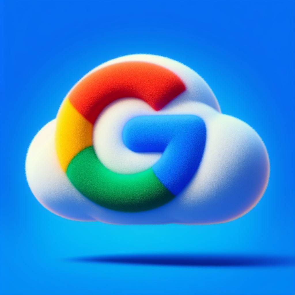 cloud in Google color scheme