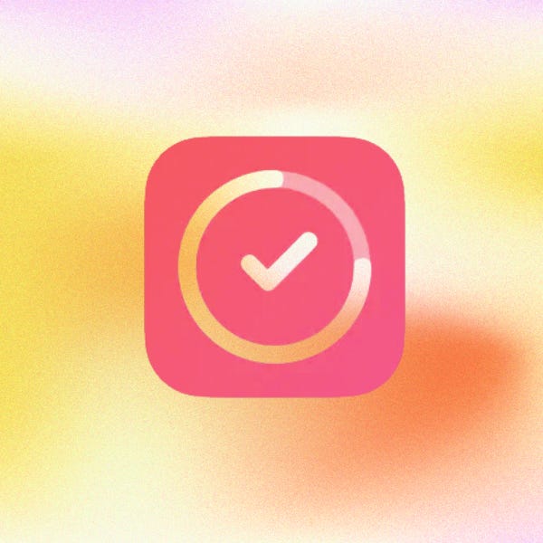 Habit Tracker app icon on a gradient background