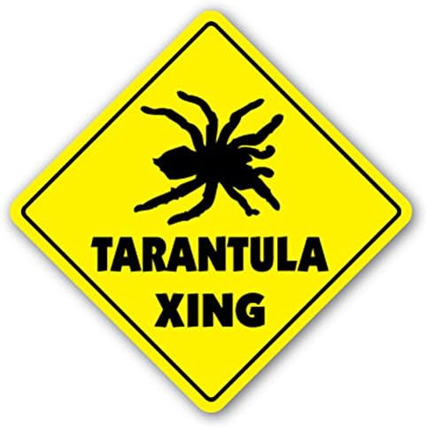 1080 Graphics Tarantula Crossing Sign Xing Gift Novelty Spider Arachnid Insect Lover Sticker 8&#34;x8&#34;