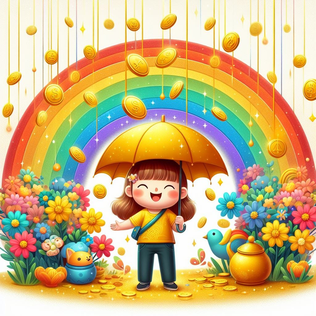 Showers of blessing, original. Image by Bing.