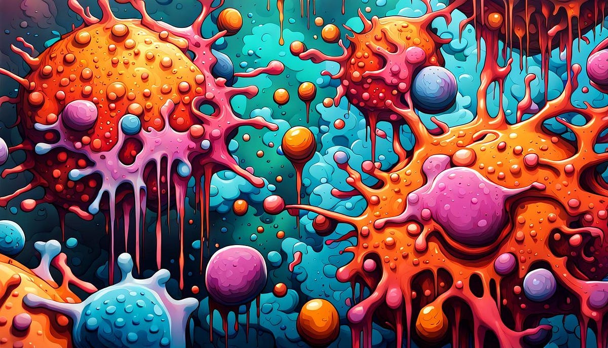 cancer cells graffiti art,