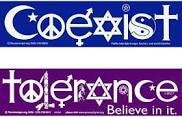 Amazon.com: Coexist and Tolerance Bumper Stickers : Automotive