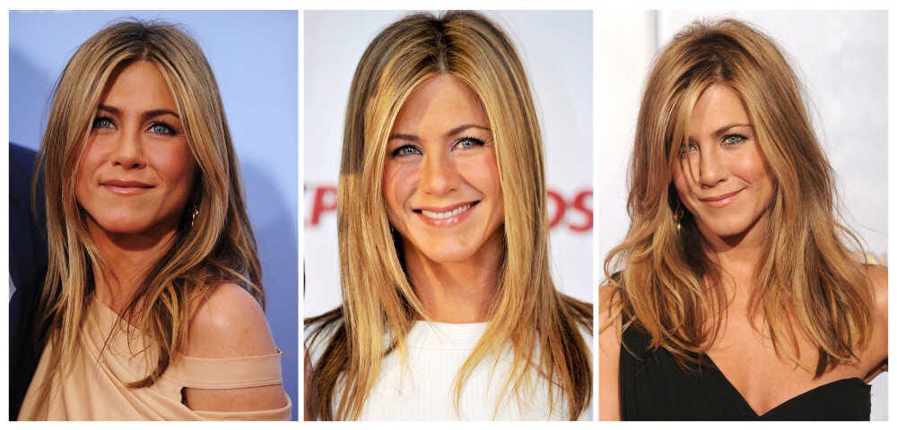 From left, Actress Jennifer Aniston attends the premiere of "The Bounty Hunter" March 16, 2010. Jennifer Aniston attends "Exposados" March 30, 2010 in Madrid, Spain. Jennifer Aniston at the 67th Annual Golden Globe Awards on January 17, 2010 in Beverly Hills, California.