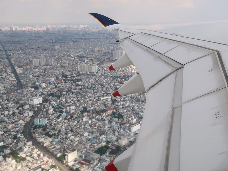 Flying over HCMC