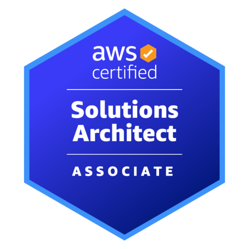 AWS Certified Solutions Architect - Associate badge.