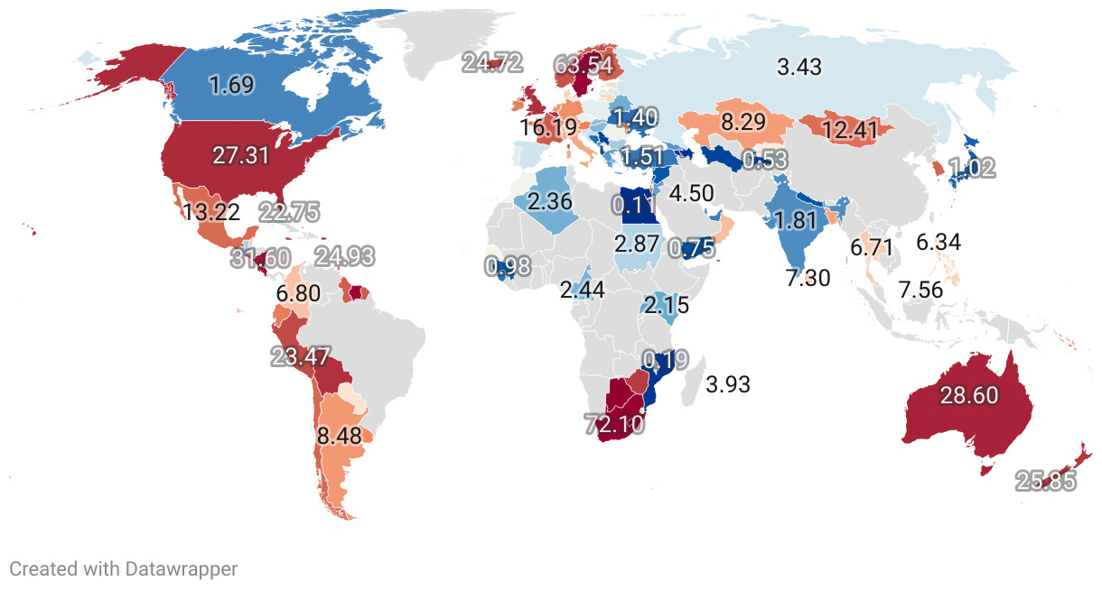 Rape Statistics By Country 2024