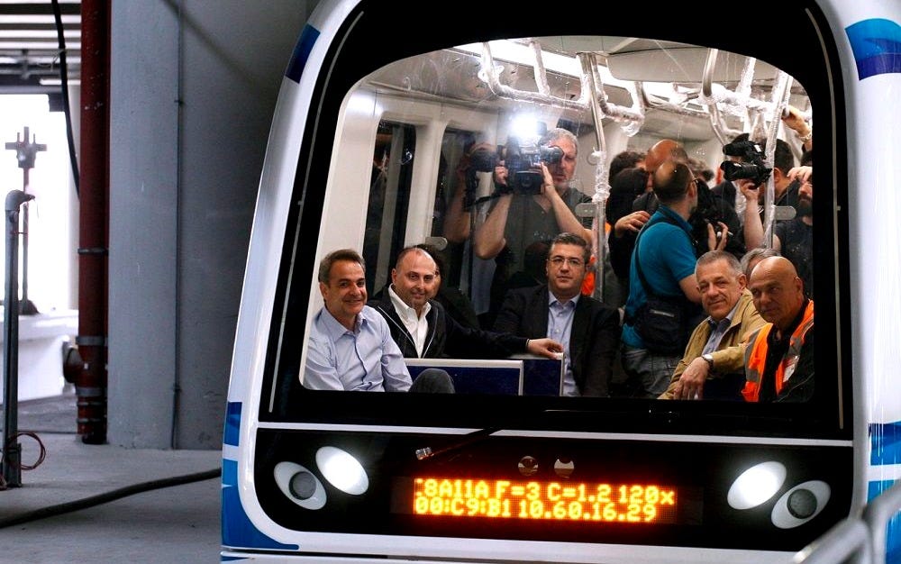 Τη δοκιμαστική διαδρομή του μετρό Θεσσαλονίκης έκανε ο Κυριάκος Μητσοτάκης  (φωτο+video)