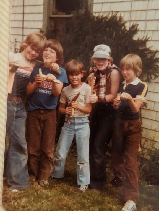 My Summer street gang, circa 1981 or so. I'm the short one in the middle. :  r/OldSchoolCool