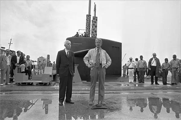 Photographic Print of Jimmy Carter with Admiral Rickover