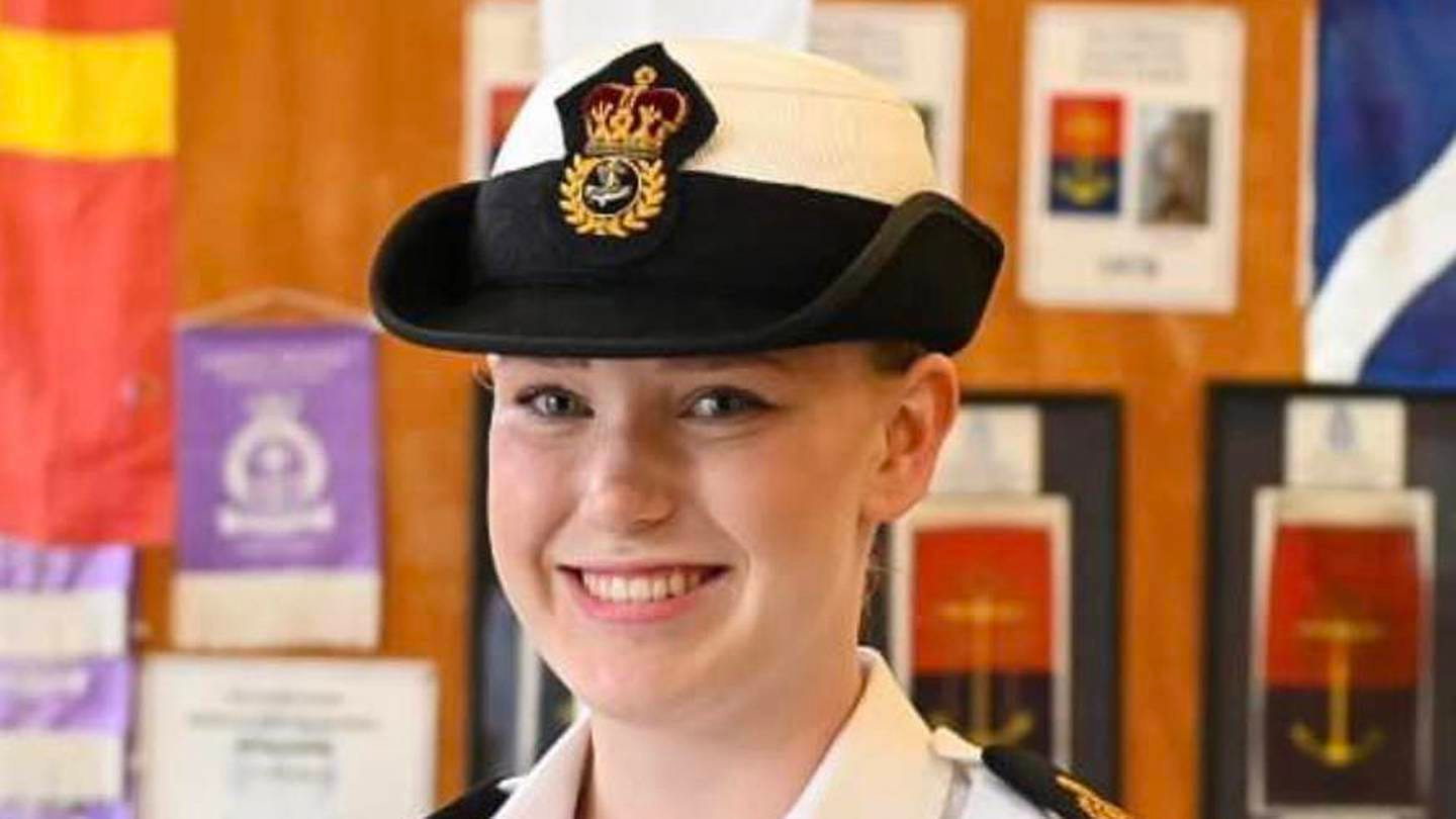 Chief Petty Officer Cadet Sacha Piper died after suffering a medical event in India. Photo / Supplied