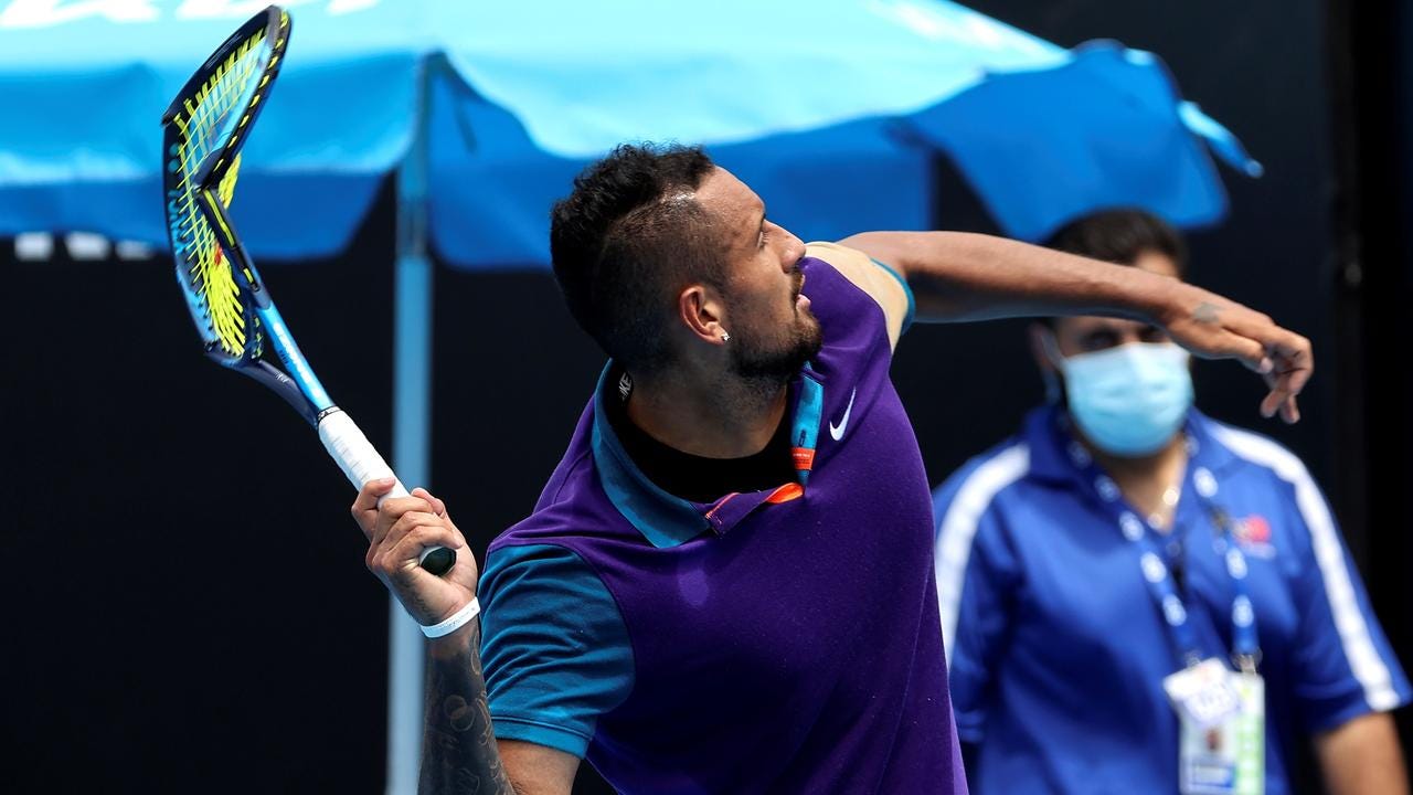 Tennis news 2021: Nick Kyrgios angry outburst, throws racquet into stands,  Murray River Open | news.com.au — Australia's leading news site