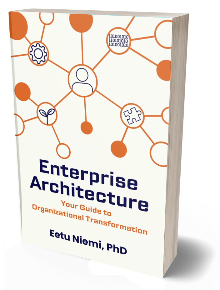 Cover mockup of Enterprise Architecture – Your Guide to Organizational Transformation
