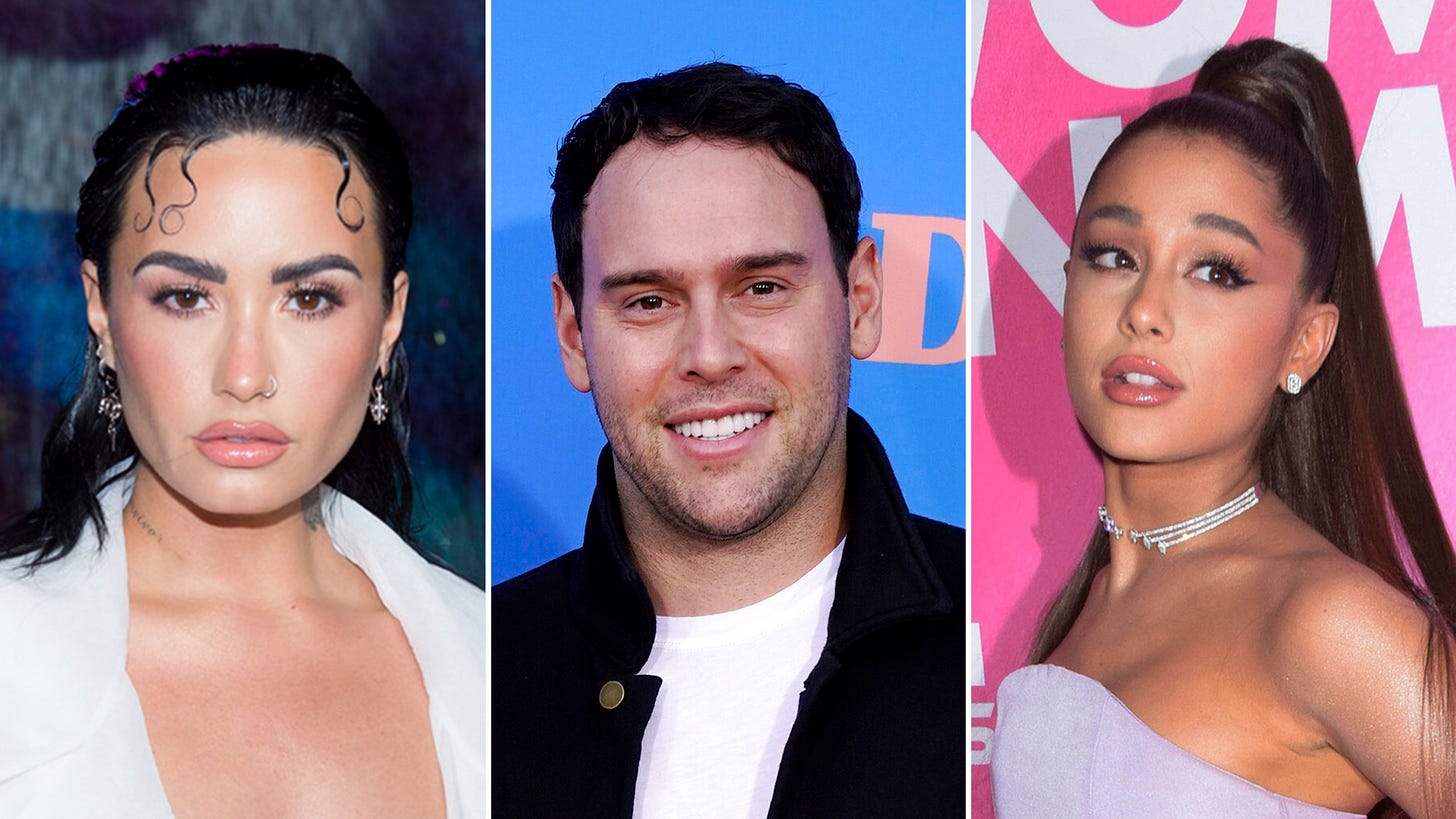Scooter Braun: Music mogul reportedly dumped by Demi Lovato and Ariana  Grande after Justin Bieber rumours | Ents & Arts News | Sky News