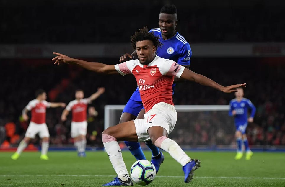 Alex Iwobi with Arsenal