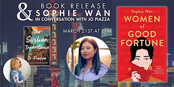 Women of Good Fortune Book Release with Author Sophie Wan