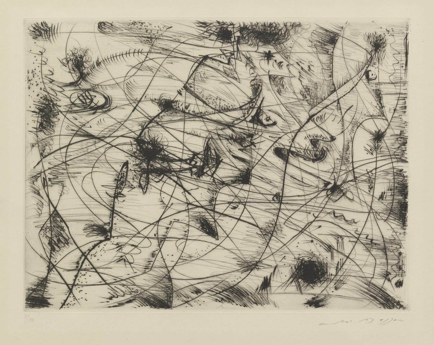 André Masson. Abduction. c. 1946 (printed 1958) | MoMA
