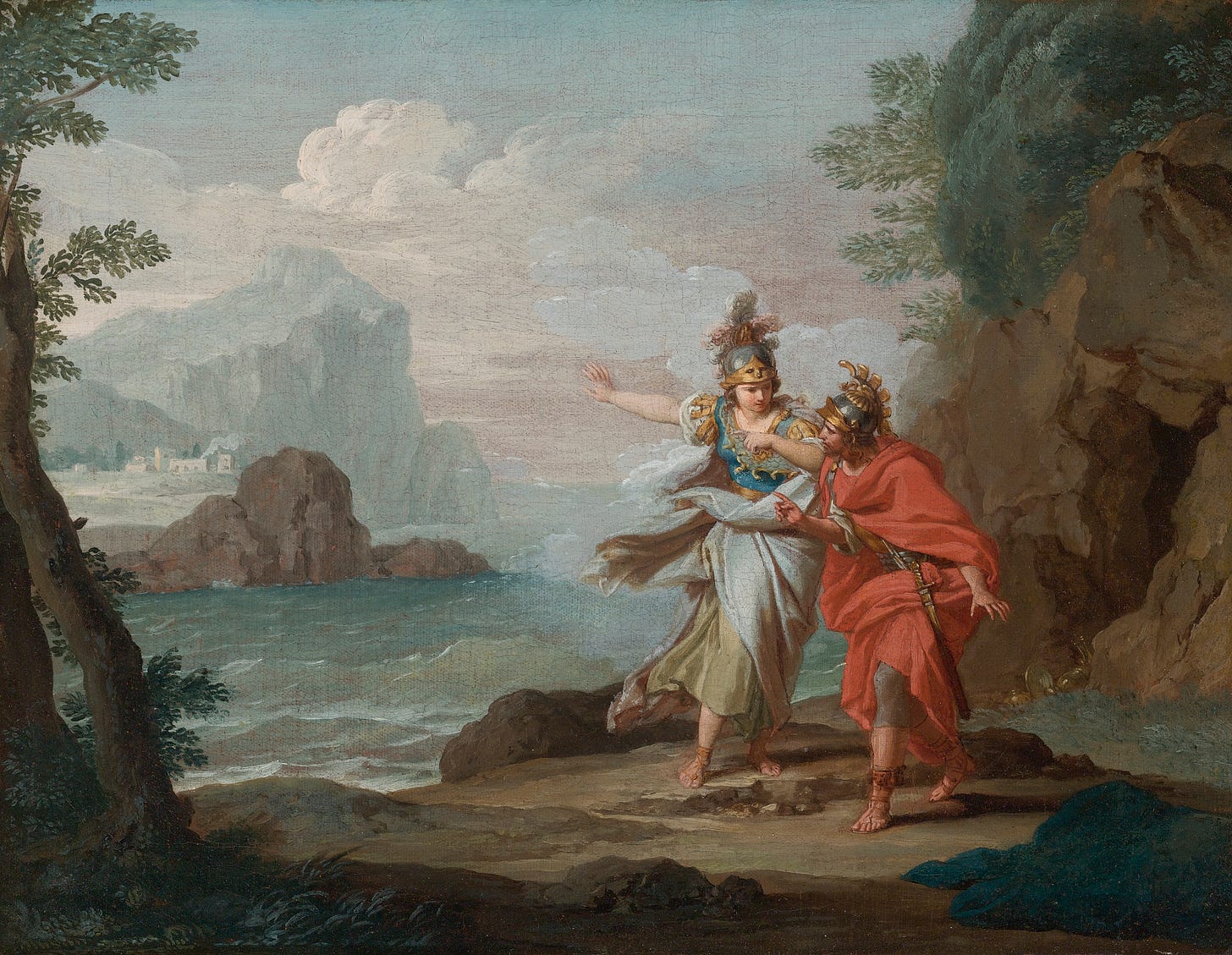 File:Athena appearing to Odysseus to reveal the Island of Ithaca by Giuseppe  Bottani.jpg - Wikimedia Commons