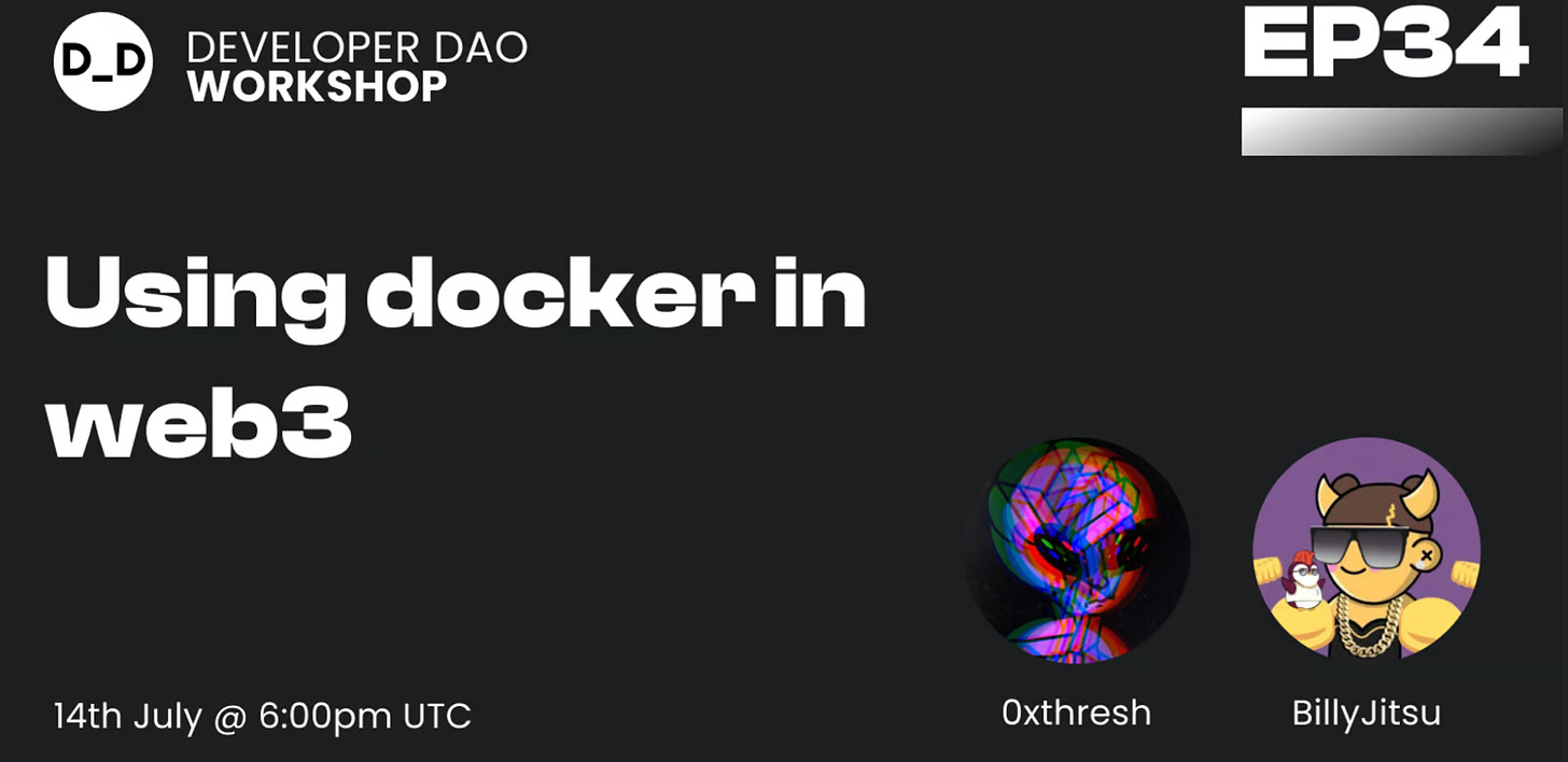 Using docker in web3