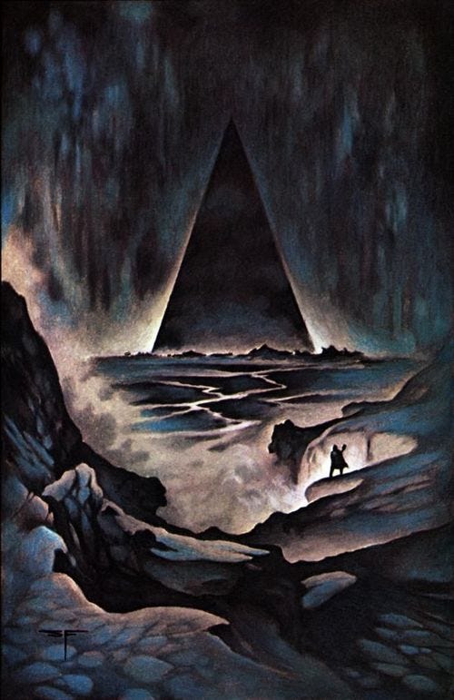 "The Night Land" ... if you've never read this, you should. Its flaws are big but its grandness and atmospheric terror are bigger. In a way, my Ansible Stories are a kind of fan fiction. :) Dark Fiction, Science Fiction, 70s Sci Fi Art