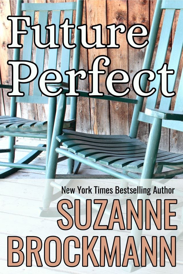 cover art for Future Perfect features two rocking chairs