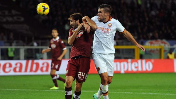 torino draws with as roma serie a soccer 2015