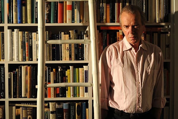 Martin Amis in 2012. He wrote 15 novels, a memoir and books of nonfiction. He was also known for his swagger, his good looks and his involvements with some of the most watched young women of his era.