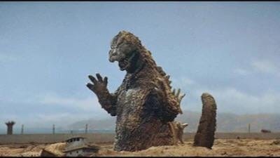 Always thought it was weird how Godzilla just rose from the ground in Mothra  vs Godzilla (1964). Anybody got any theories as to why this happened? : r/ GODZILLA