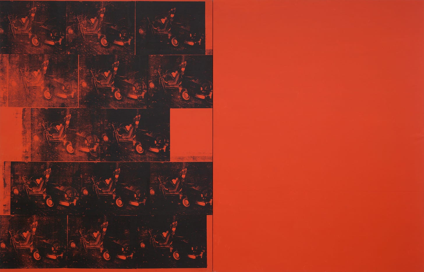 Andy Warhol. Orange Car Crash Fourteen Times. 1963 | MoMA