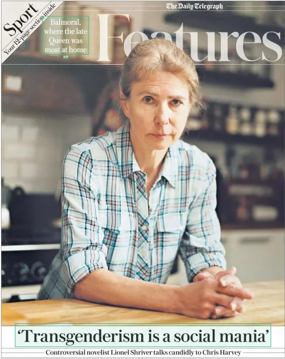 ‘Transgenderism is a social mania’ Controversial novelist Lionel Shriver talks candidly to Chris Harvey