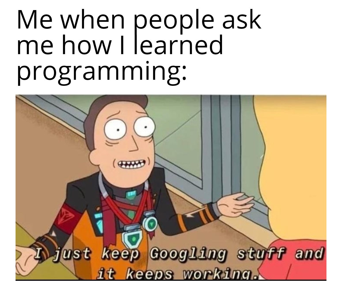 Probably 99% of all programmers : ProgrammerHumor