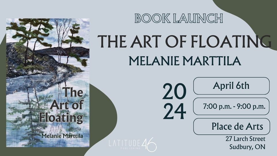 The Art of Floating book launch poster.