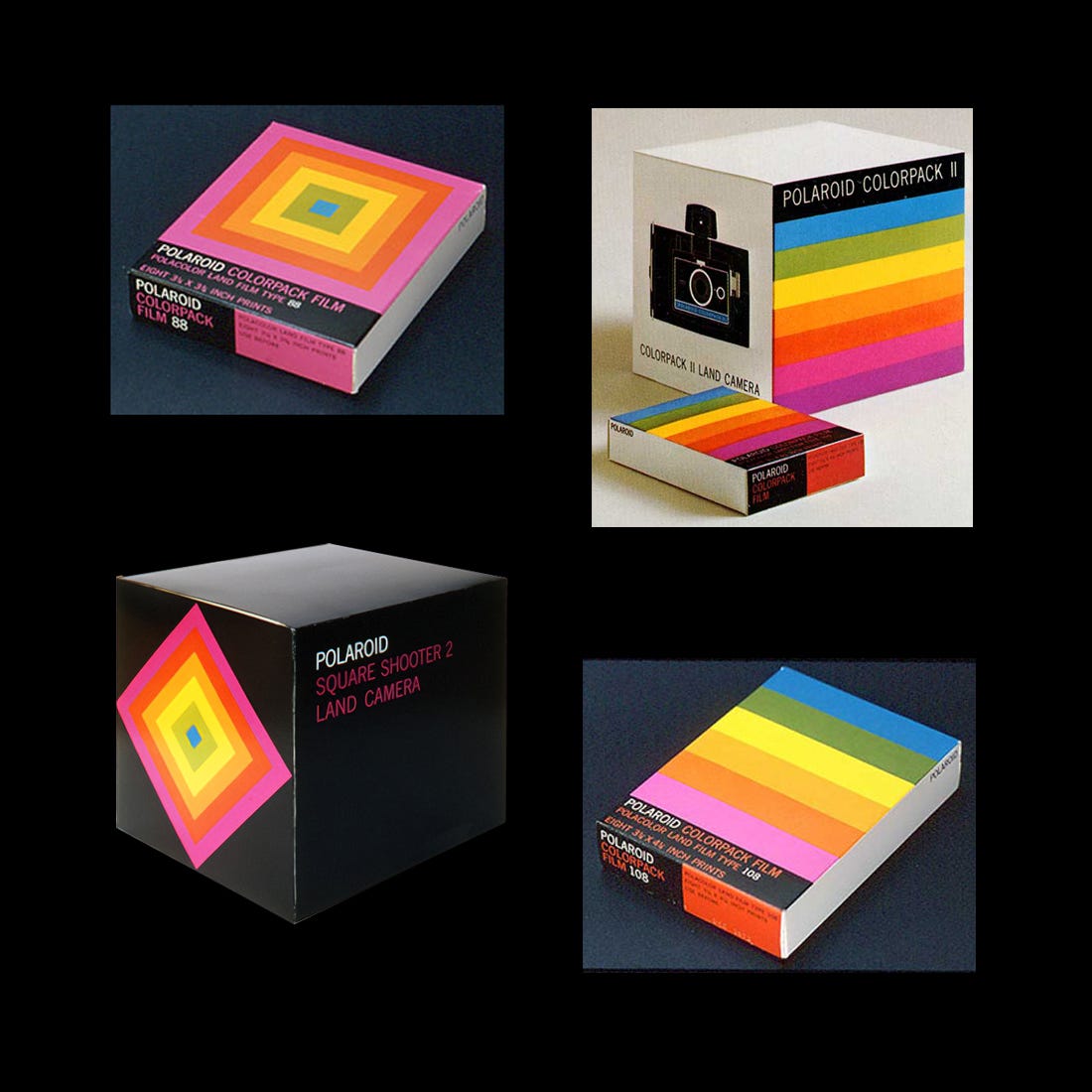 Paul Giambarba's corporate identity for Polaroid.