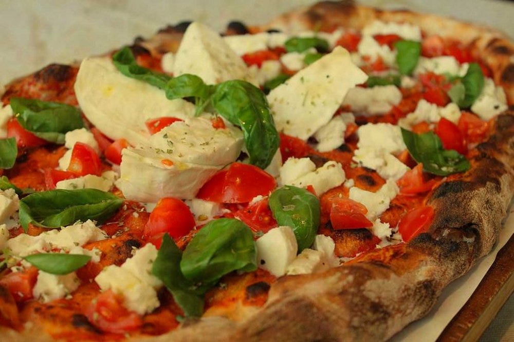 Traditional Italian pizza