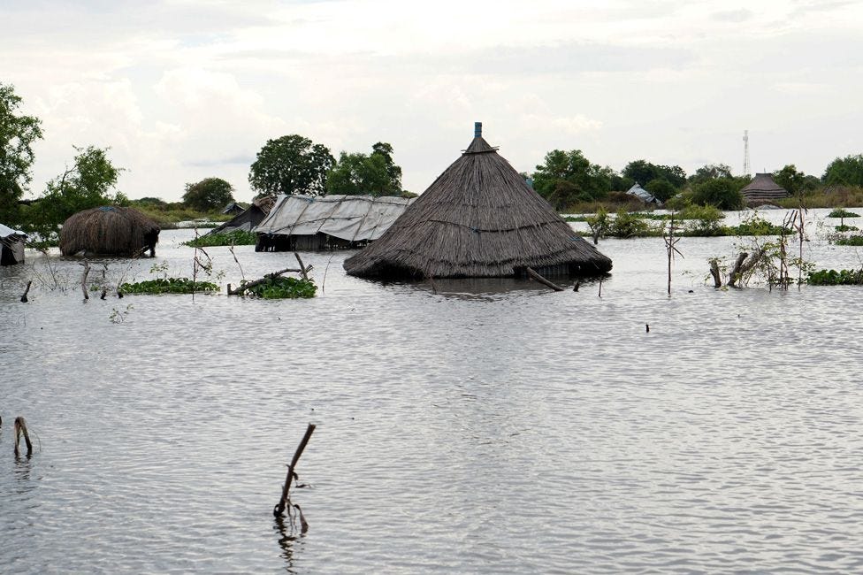 'Emergency unfolding' in flooded South Sudan - BBC News