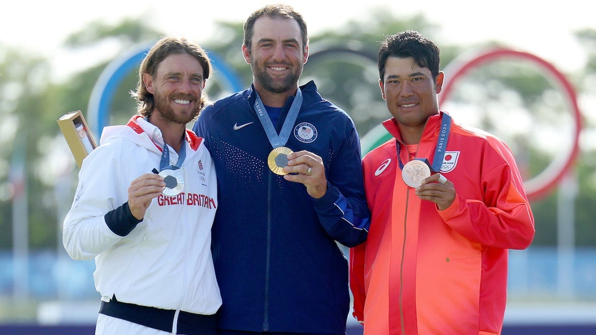 American Scottie Scheffler roars down the back 9 to win Olympic golf gold