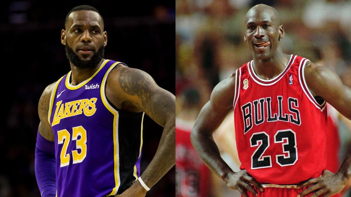 LeBron James passes Michael Jordan on NBA's all-time scoring list - Los  Angeles Times