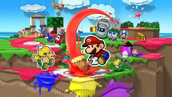 paper mario color splash released