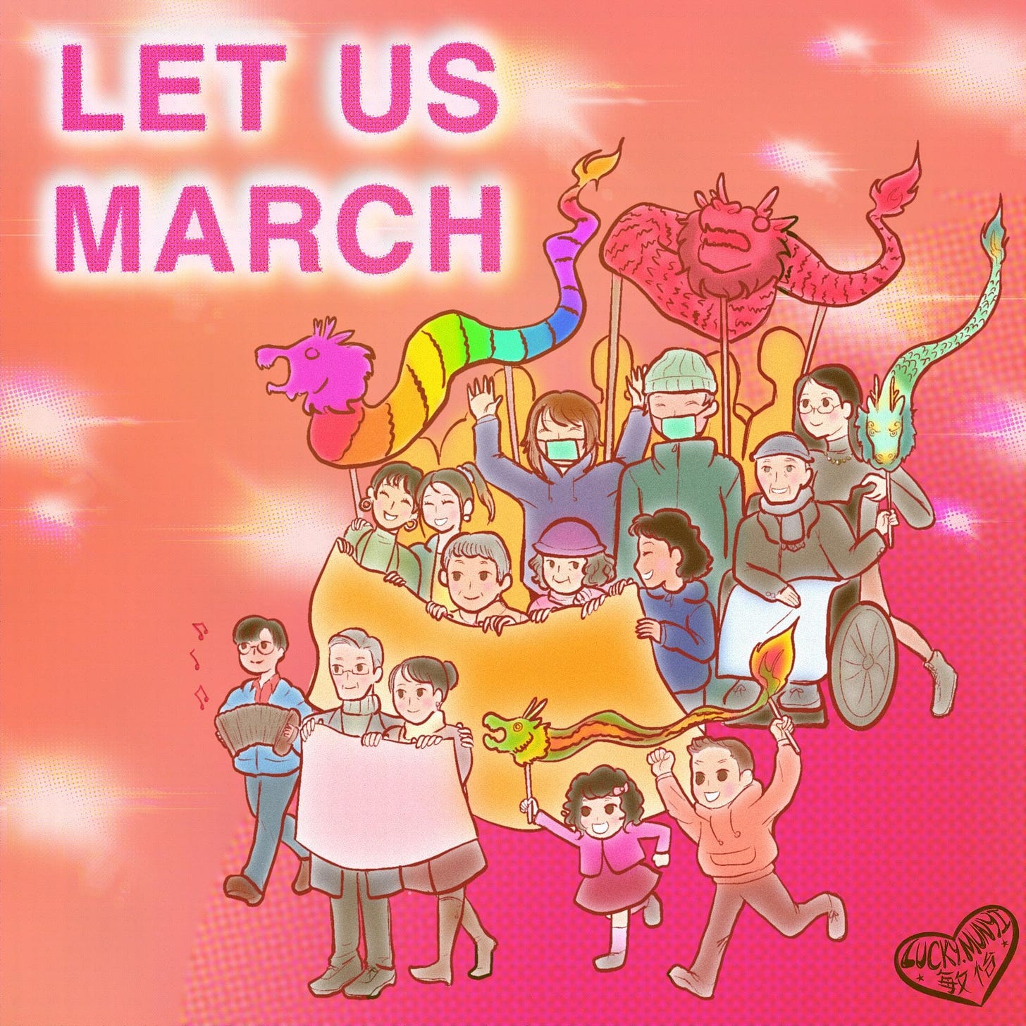 Let us march