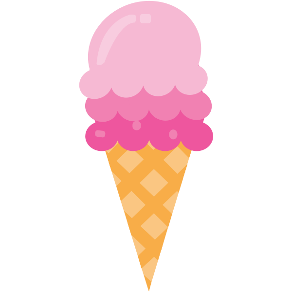 Ice cream in a cone | Free SVG