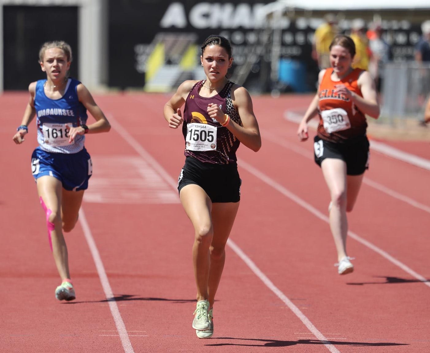 Stanton County's Peterson rolls to rare 2A quad / Girls State Outdoors track  standouts - Kansas State High School Activities Association