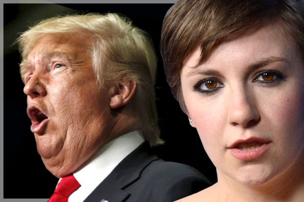 lena dunham donald trump diet