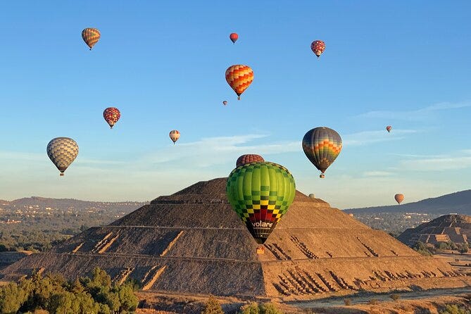Hot Air Balloon Flight over Teotihuacan, from Mexico City 2023